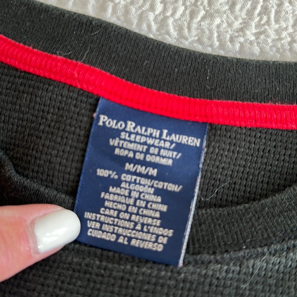 Polo Ralph Lauren, men’s crewneck, thermal, long sleeve, Medium, smoke free home - Picture 3 of 4